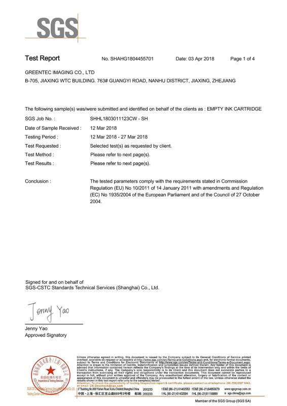 SGS - Greentec Imaging Co.,Ltd