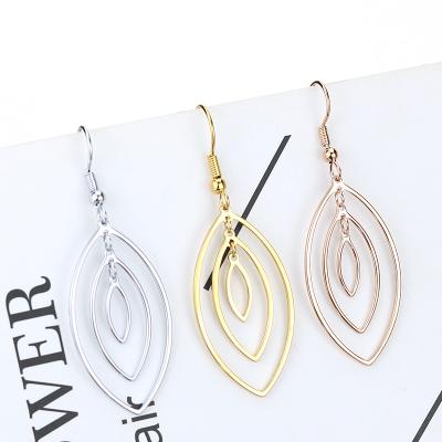 China BOHEMIA 2021 drop fashion women where earring hooks rose gold dangle earrings stainless steel gold jewelry surrounding steel jewelry wholesale for sale