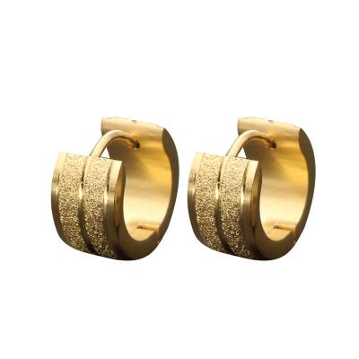 China Studs Earring For African Gold Earrings Women Jewelry 18k Gold Stud Earrings Women Jewelry Stainless Steel Pure Circle Earrings 2020 Trending Products for sale