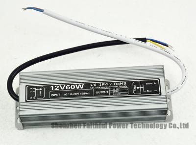 중국 산업 전자 부속품 12V 60W는 케이스 산업 전력 공급 IP67 SMPS를 방수 처리합니다 판매용