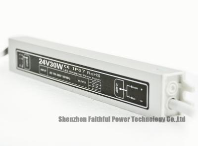 China Dünnes DC 12V 24V imprägniern LED-Stromversorgung 30W IP67 für LED-Streifen-Modul zu verkaufen