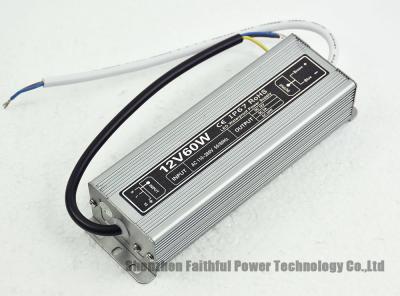 China Wasserdichte LED Stromversorgung 60W 12V 5A des wasserdichten des LED-Streifen-Licht-Fahrer-60 W 12 Volt- zu verkaufen