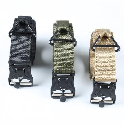 China Outdoor Activities 3.8CM Custom Design Stylish Quick Release Magnetic Lock Buckle Quality Nylon Fabric Belts For Tactical Sports for sale