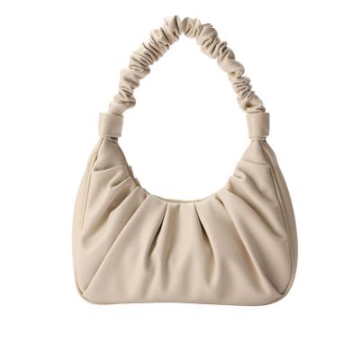 China Fashion Multifunctional Ladies Style Small Ruched Armpit Bag Women Shoulder Cross - Body Handbag for sale