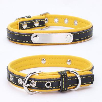 China Sustainable Multicolor Adjustable Dog Collar Pet Collar Microfiber Pet Collar for sale