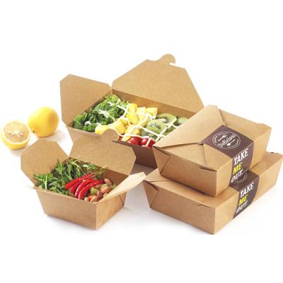 China Recycled Materials Paper Takeout Food Packet Noodle Lunch Box Noodle Takeout Box for sale