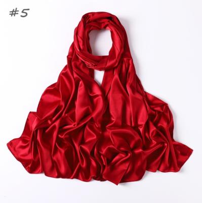 China Multifunctional Wholesale Custom Square Spot Solid Color Silk Scarf For Women for sale