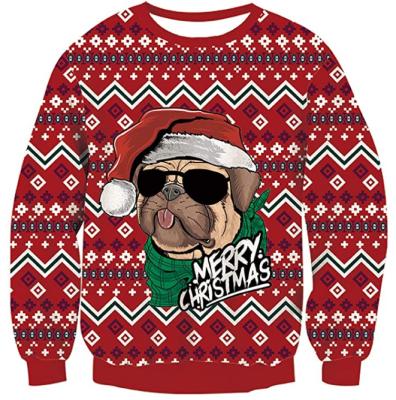 China Custom Wholesale Unisex Women Christmas Ugly Anti-pilling Knitted Sweaters for sale