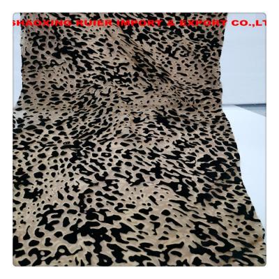 China Sustainable High Quality Velvet Burnout Fabric Velvet Printed Fabric For Women's Blouses for sale