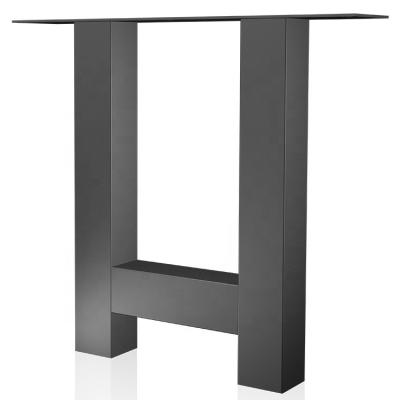 China Modern Metal Furniture Heavy Duty Square Tube Dining Coffee Table Legs Metal for sale