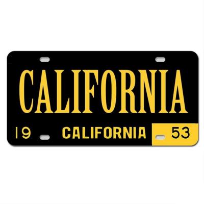 China Custom Printing Aluminum License Plate For Souvenir 30.5cm*15.5cm for sale