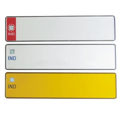 China Wholesale Bike Blank Design Photo Number Euro Embossed Aluminum License Plates 20x10cm for sale