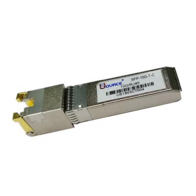 China FTTH Optical Transceiver 10G Copper SFP RJ45 10GBASE-T Module Distance Up To 30M Over CAT6a for sale