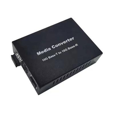 China 10G Ethernet 10GBase-T to 10GBase-R 10G Media Converter SFP Slot to RJ45 Port for 10Gbase Ethernet for sale