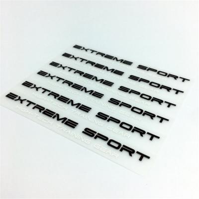 China 3D Raised Logo Factory Custom Design Silicone 3D Logo Label Sticker High Density Heat Transfer Printing for sale