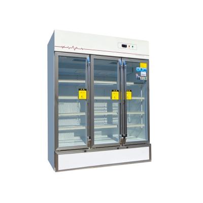 China LTB-1600 COMPRESSOR Three Door Blood Glass Refrigerator for sale