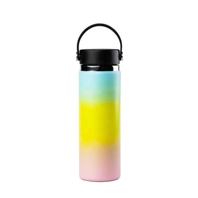 China Sustainable Promotion Custom LogoVacuum Insulated Stainless Steel Sport Flask Hot And Cold Water Bottle for sale