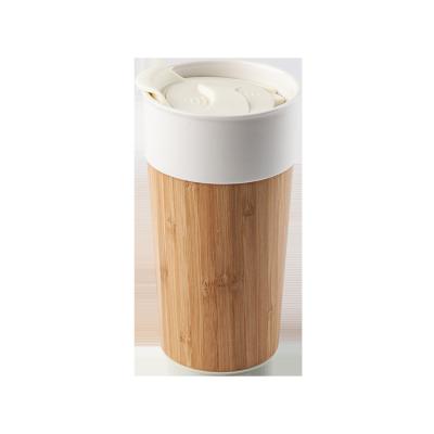 China Business Eco - Friendly Ceramic Mug With Wooden Case Coffee Mugs Ceramic Mugs With Lids for sale