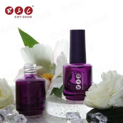 China Low MOQ Cosmetic High End Purple Colorful Cute Luxury OEM Mini Colored Empty 5ml 15ml Slim Round Nail Polish Bottles And Cap for sale