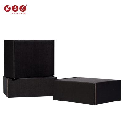 China Recycled Materials Logo Eco Friendly Square Custom UV Luxury Gift Recycled Cardboard Corrugated Coated Pillow Black Printed Boxes For Packaging for sale