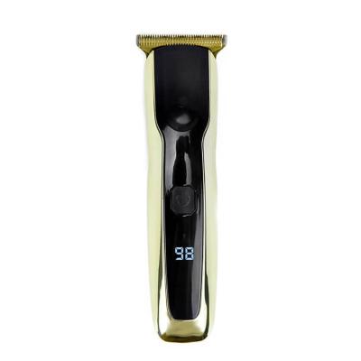 China R Outlining Obtuse Angle Men's Professional Clippers Trimmer Digital LCD Display Hair Trimmer With Stainless Steel Blade Titanium Coated for sale