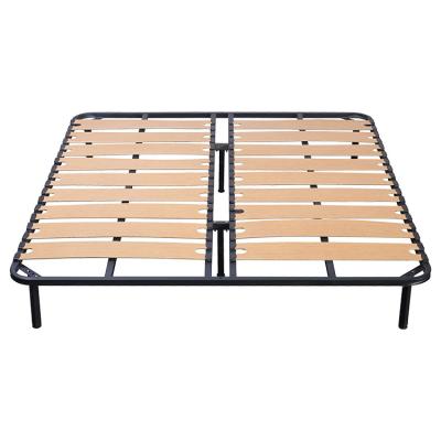 China Adjustable (height) Wholesale Basement Room  Factory Price  Platform Knock Down Folded  Mechanism Twin Metal Bed Frame for sale