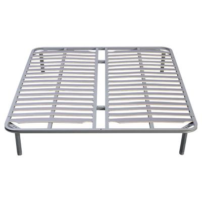 China Adjustable (height) Wholesale Home Bedroom Basement Knock Down Folded Easy To Assemblyble Mechanism Single Metal Bed Frame for sale