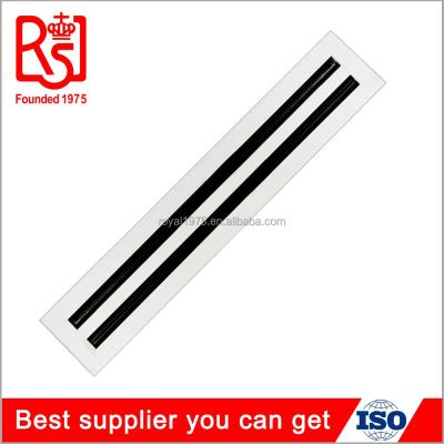 China Aluminum Square Air Vent Grille Exhaust HVAC Air Conditioning Ceiling VAV Linear Slot Diffuser for sale