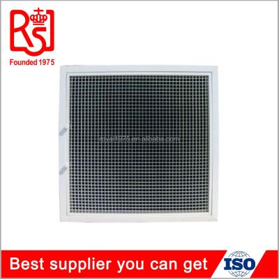 China Square HVAC Ceiling Air Conditioning Diffuser Steel Perforated Return Air Filter Steel Grille for sale