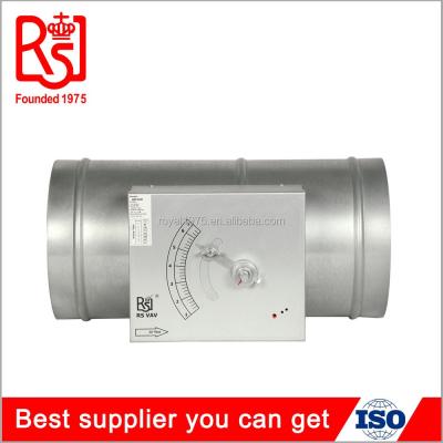 China Easy Maker CAV Round Terminals Air Volume System Controls Motorized Air Duct Damper for sale