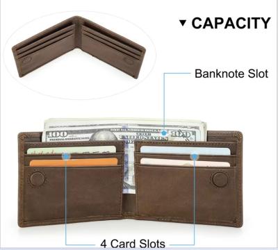 China Wholesale  Slim Card Holder Wallet Super Thin Genuine Leather Wallet mens bifold purse for sale