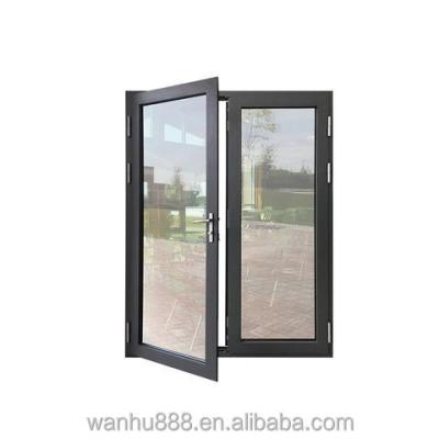 China Magnetic Screen High Quality Hurricane Impact Tempered Glass Windows Double Glazed Windows Balcony Aluminum Casement Window for sale