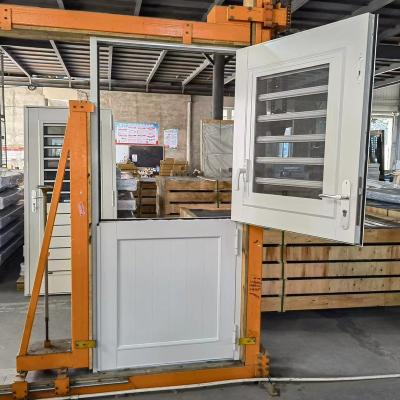 China Windproof design reasonable price Louver Shutter window shutters exterior Indoor Lift Heavy Duty Smart Sliding aluminum louver door for sale