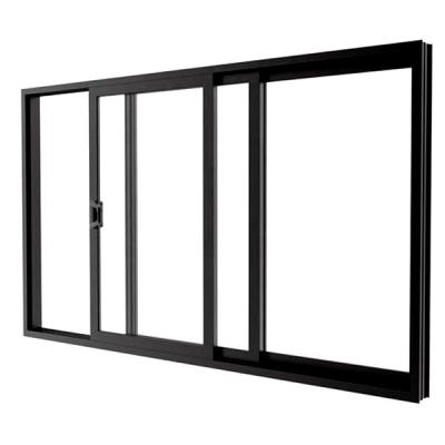 China Waterproof Aluminium panoramic sliding door commercial screen doors folding glass patio commercial australian standard external doors for sale