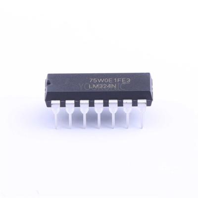 China Standard New Original (In Stock) electronic spare parts  Microprocessor Electrical  Components LM324N Operational amplifier chip DIP-14 for sale