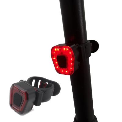 China Reygeak Bike PC USB LED Safety Rear Recycling Flashlight Rechargeable Bright Bicycle Tail Light 300mAh Lithium Battery for sale