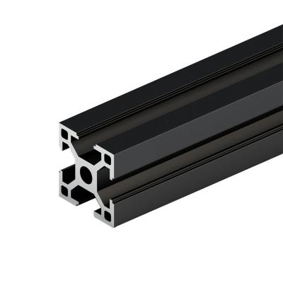 China Matte Black Decorations SHENGXIN Profile Aluminum Glass Door Extrusions T Slot 6061 2040 Anodizing Aluminum Extrusion Profiles for sale