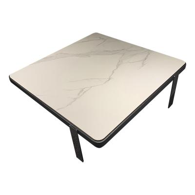 China SLATE extendable white tea table coffee table luxury home furniture for sale