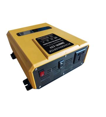 China TZA 2000 watt dc to ac pure sine wave inverter 12v to 220v solar power inverter 2000w 295X230X10MM for sale