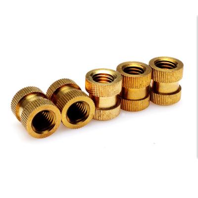 中国 M1.2 M1.4 M2 M3 M4 M5 M6 Stainless Steel Precision Micro Knurled Threaded Inserts Brass Nut For Plastic 販売のため