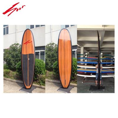 China 2022 SUP Unisex Popular Bamboo Paddle Surfboards EPS Foam Rack Up Paddle Boards Customized for sale