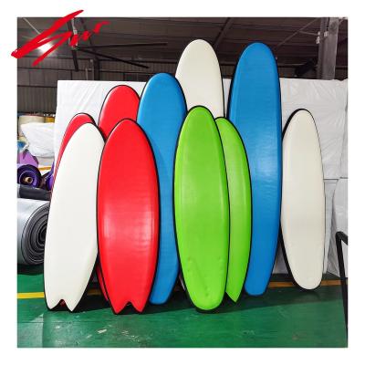 China Customized Unisex Surfboards Beginners Tabla De Blue Soft Top Surfboard For Surfing School for sale