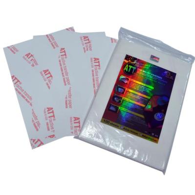 China Dark A4 Apparel Heat T-shirt Transfer Paper For Cotton Fabric ATT Transfer Paper for sale