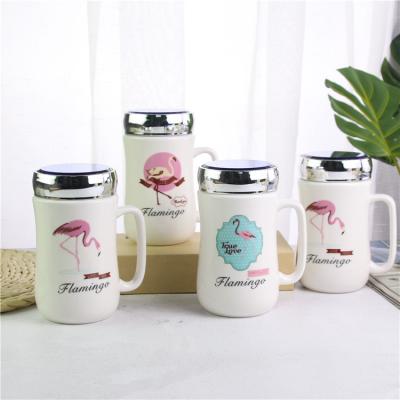 China Water Sustainable High End Ceramic Mug With Animal Pattern And Customizable LOGO for sale