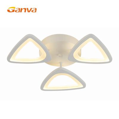 China GANVA Single Modern Design 2.4G Remote Control Acrylic Housing LED Home Decorative Ceiling Light for sale