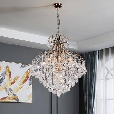 China New Arrival High Performance Contemporary Indoor Living Room Decoration Luxury Crystal Modern LED Chandelier for sale