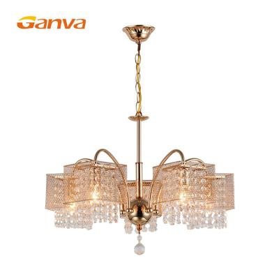 China Modern Contemporary Bedroom Interior Luxury Crystal Chandelier Pendant Light for sale