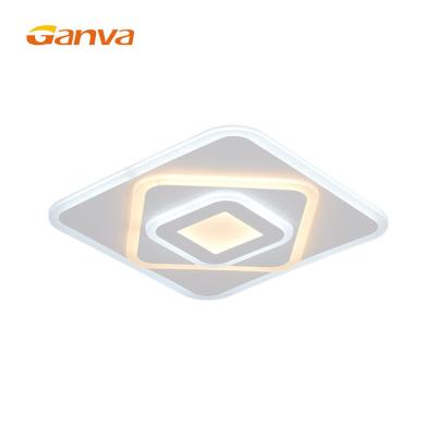 China Ganva Design 122W Modern Square LED Acrylic Outdoor Mounted Ceiling Light for sale