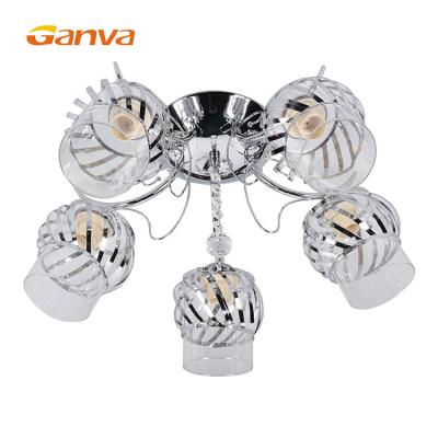 China Surface Mounted Hot Sale Modern Hotel Ball Chandelier Nordic Crystal Pendant Light for sale