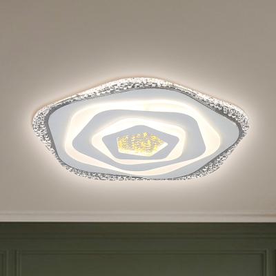 China Dining Room Outdoor Mounted Round Shape Lighting Designer Home Decor Flush Mount LED Indoor Ceiling Lights for sale